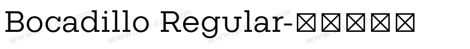 Bocadillo Regular字体转换